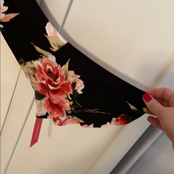 Black Floral Dress - Picture 2 of 5